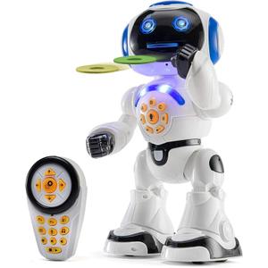 Programmable LED RC Robot Toys - Interactive 12-inch Tall Dancing and Talking Robot for Kids