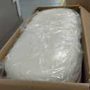 Storage Ottoman Bench 40 inch Upholstered Chenille Fabric Storage Bench for Bedroom End of Bed Stool Aesthetic Large Storag Ottoman for Living Room Entryway,Beige White