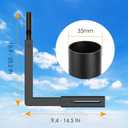 Starlink Mount, Adjustable Starlink Wall Mount Gen 3 with Telescoping Support Arm, Rustproof, Weatherproof for Concrete/Wood Walls, Easy Installation for Starlink Standard 4/4X/Gen 3