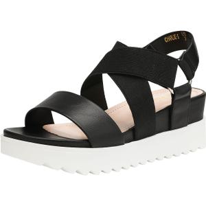 DREAM PAIRS Womens Open Toe Ankle Strap Platform Wedge Sandals, 9.5