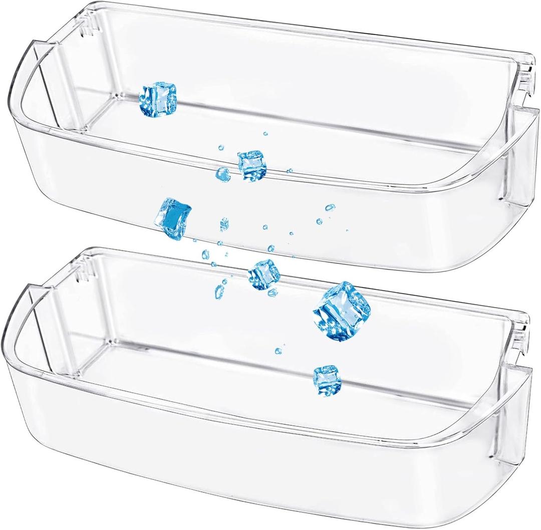 2 Pack UPGRADED W10710203 Refrigerator Door Bin Shelf Replacement Parts for Whirlpool Kenmore Maytag Refrigerator Right Side Bin Replaces WPW10710203 W10451871 3436767