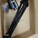 Melnor 65178AMZ MiniMax Turbo Oscillating Sprinkler on Tripod, 4000 sq. ft., 4-Way Adjustable, Quick Connect Bundle, Black, Yellow