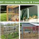 Tongmo 48" x 50' Green Chicken Wire Fencing, 19 Gauge Green Wire Fence, 1"x1" Mesh Size Metal Welded Wire Garden Fence Roll, Poultry Netting for Rabbit/Duck/Chicken