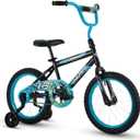 Huffy Upshot 16 Inch Boy's Bike for Kids, Removable Training Wheels, BMX Design, Designed for Growth, Durable Construction, EZ Build Assembly