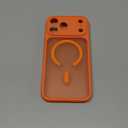 CANSHN Magnetic Compatible with iPhone 17 Pro Max Case, Upgraded [Full Camera Protection] [Compatible with Magsafe] [Translucent Matte] Shockproof Protective Phone Cover 6.9 Inch - Orange
