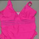 BMJL Women's Tummy Control Swimsuits Mesh Sexy One Piece Bathing Suits Slimming V Neck Swimwear M