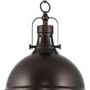 Kira Home Belle 14" Modern Industrial Pendant Light, Adjustable Hanging Height, Oil Rubbed Bronze Finish