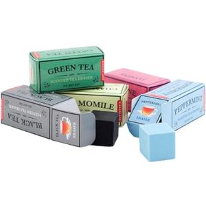 Kikkerland Tea Scented Erasers, Set of 5 (ER31)
