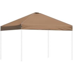 Canopy Replacement Top Outdoor only Suitable for Top Width 118x118 inches Straight Leg Without Central Pole and Side Extensions Pop up Tent, Dark Brown