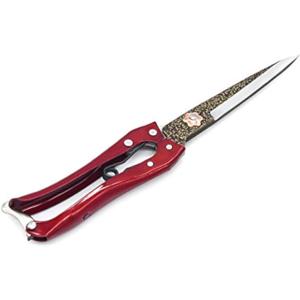 Grass Shear Sheep Shear Alpaca Shear - Coated Wear-Resistant Handle, Manganese Steel Double Blade, Strong Spring Suitable For Cattle And Sheep and Horse Hair Hand-Cut (Red 10.2 inches)