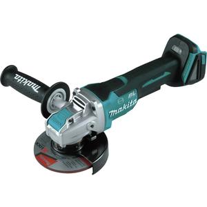 Makita XAG26Z 18V LXT Lithium-Ion Brushless Cordless 4-1/2 / 5" Paddle Switch X-LOCK Angle Grinder, with AFT, Tool Only