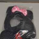 EUICAE Mouse Ears Headband Adult Headband Mouse Costume Solid Back Red Pink Bow for Girls Boys Birthday Party Theme Park Costume Play Celebration Pack of 12 (Black & Red & Pink)