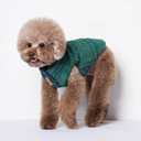 Small Dog Plush Fleece Coat, Soft Warm Cozy Winter Sweater Jacket Vest Clothes for Puppy Chihuahua Poodle Yorkie Pomeranian (Beige, 2XL)