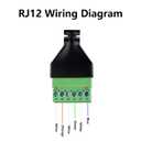 4PCS 1ft RJ12 to 6 Pin Screw Terminal,RJ12 Male Plug to Solderless 6P Screw Terminal Extender