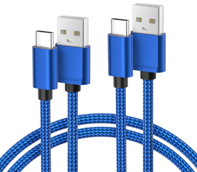 Basesailor USB Type C Charger Cable 10FT 2Pack,Nylon Charging Cord for iPhone 17 16 15 Pro Max,Samsung Galaxy Z Fold 5,Note 20,Tab S9 S10 S10E 10E FE S25 S24 Plus Ultra,A55 A54,Google Pixel 8 7 6