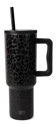 Simple Modern Trek Tumbler - Black Leopard, 40 oz