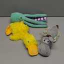 Pet Spy Squeaky Stuffed Dog Toy, Pack of 3