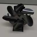 Signstek Heat Powered Wood Stove Fan, Magnetically Flue Pipe Mounted 6 Blades Fan, Non Electric, Silent Thermal Hot Airflow for Gas Pellet Wood Burner Tent Stove Accessories