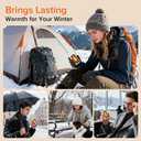 2 Pack Hand Warmers Rechargeable, Magnetic Electric Hand Warmers, 12H Max Heating Time Pocket Hand Warmers Gifts for Women Men (Black+White)