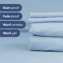 Split King 7 Piece Sheet Set - Comfy, Breathable & Cooling - Soft Hotel Luxury Bedding for Women, Men, Kids, Teens and Children - 1 Flat & 2 Fitted Sheets & 4 Pillowcases with Deep Pockets - Sky Blue