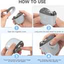 Electric Nail Clipper, 2026 New Smart and Safety Automatic Electric Nail Trimmer with LED Light & Clip Storage, Type-C USB Electric Rechargeable Fingernail File for The Whole Family, Grey