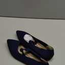 Women's Flats Shoes Pointed Toe Knit Ballet Comfortable Dressy Slip On Flat (9, Navy)