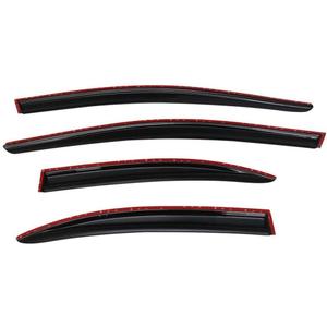 Evo JDM Wavy Mugen Window Visors Rain Sun Guard Vent Acrylic Left Right for Mitsubishi for Lancer 2008-2017 Smoke/Tinted 4CAR-WDM- ML08V2-94039M