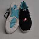 Skechers Women's Go Walk Arch Fit Unify Sneaker (7, Black/Aqua)