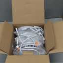 Amico 6 Pack 6 Inch 5CCT Ultra-Thin LED Recessed Ceiling Light with Junction Box, 2700K/3000K/3500K/4000K/5000K Selectable, 12W Eqv 110W 1050LM Brightness Dimmable Canless Wafer Downlight, ETL & FCC (White)