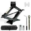 Car Jack Kit, Scissor Jack for Car Universal 2 Ton (4409 lbs) Vehicles Emergency Lift Tire Changing Kit with Lug Wrench, Ideal for SUV