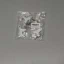 HOMOTEK 4 Pack Hinge Pin White Door Stopper,Adjustable Deluxe Heavy Duty Door Stopper 2-1/2"x1-3/4,with White Rubber Bumper Tips