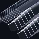 Sasylvia 20 Pcs Wall Corner Protector Guards, Vinyl 3/4 x 48 Inches Corner Trim Molding, Avoid Scratching Scuffs, Ease Install and Cleaning for Door Countertop Furniture Cabinet Protection, Clear