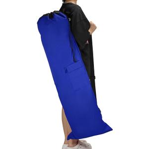PATIKIL 47 Inch Camp Chair Replacement Bag, Foldable Camping Chair Bag 900D Oxford Large Mouth Carry Bag with Adjustable Shoulder Strap & Side Pocket for Outdoor Camping, Blue