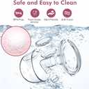 NaNaLazy Wearable Breast Pump Hands Free of Longer Battery Life & LED Display, Portable Electric Breast Pump with 3 Modes & 9 Levels & Low Noise, 24 mm Flange, 2 Pcs Pink