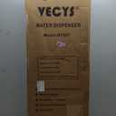 VECYS Self-Cleaning Bottom Loading Water Dispenser with Pitcher, 3-5 Gallon Water Cooler, 304 Stainless Steel Reservoirs & Intake Tube, Hot Cold Room Temperature, Child Safety Lock, UL/ETL Certified