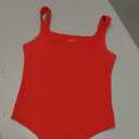 Chunpin Women's Square Neck Tank Bodysuit Sleeveless Tank Top Double Lined Body Suit Going Out Outfits Thong Bodysuits, Medium
