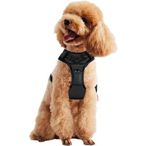 Padded Reflective Dog Harness, Lightweight Ripstop Dog Harness, Adjustable Outdoor Pet Harness for Small Dogs