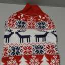 Christmas Dog Sweaters for Small Medium Large Dogs and Cats,Pet Soft Warm Holiday Outfit Girl & Boy,Pup Winter Clothes Turtleneck Double Knitting Collar for Outdoors Playing (Deer, L)