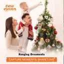 7 x NewEleven Book Lovers Gifts - Cute Present, Book Lover Gifts for Women, Men, Reader - Book Ornaments for Christmas Tree from Friend, Family - Christmas Orrnament