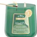 Candle-Lite Vibes Aromatic Green Mood-Enhancing Scented Candles, 15 oz Jar, Aromatherapy, Proudly Poured in The USA, 2-Wick, 86 Hours Burn Time, Perfect Relaxation Gift (Mindful (NEW))