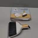 MR.SIGA Mini Dustpan and Brush Set, Portable Cleaning Brush and Dustpan Combo with Bamboo Handle, 1 Set
