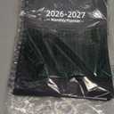 2026-2027 Monthly Planner (7.6'' x 9.6''), from Jan 2026-Jun 2027, 18 Months Calendar 2026 Planner, Agenda Book with Tabs & Pocket, Black