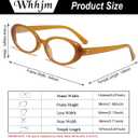 Oval Blue Light Blocking Glasses for Women Men Retro 90s Small Oval Frame Glasses Computer TV Eyeglasses (Dark Brown)