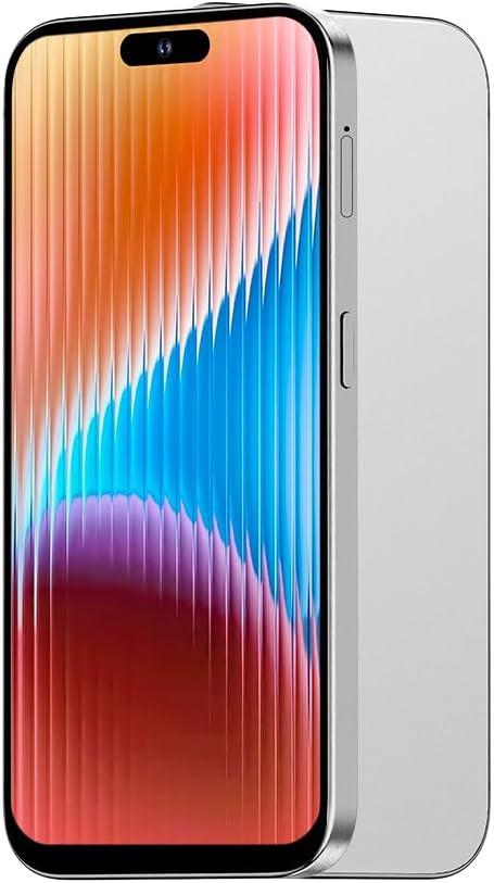 Unlocked 3G Mobile Phone, 6.6-inch Screen 16GB ROM (SD to 128GB), Dual SIM Dual Cameras, Android 10.0 OS, Face ID Cell Phones (White)