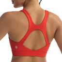 RUNNING GIRL High Impact Sports Bras for Women, High Support Running Strappy Women's Sports Bra with Sewn in Pads (M)