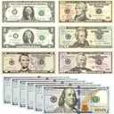 210 Pcs Fake Money Prop Money Play Money - Realistic Dollar Bills for Movie Filming, Kids Games, Party Fun, and Magic Tricks