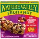 Nature Valley Fruit and Nut Granola Bars, Dark Chocolate Cherry, 6 ct, 7.4 OZ (EXP 07/25/26)