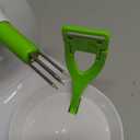 Upgraded Apple Peeler and Corer for Apple Pear Citrus Manual Rotating Kitchen Gadget Includes 2 Replacement Heads and 1 Splitter (whitish green)