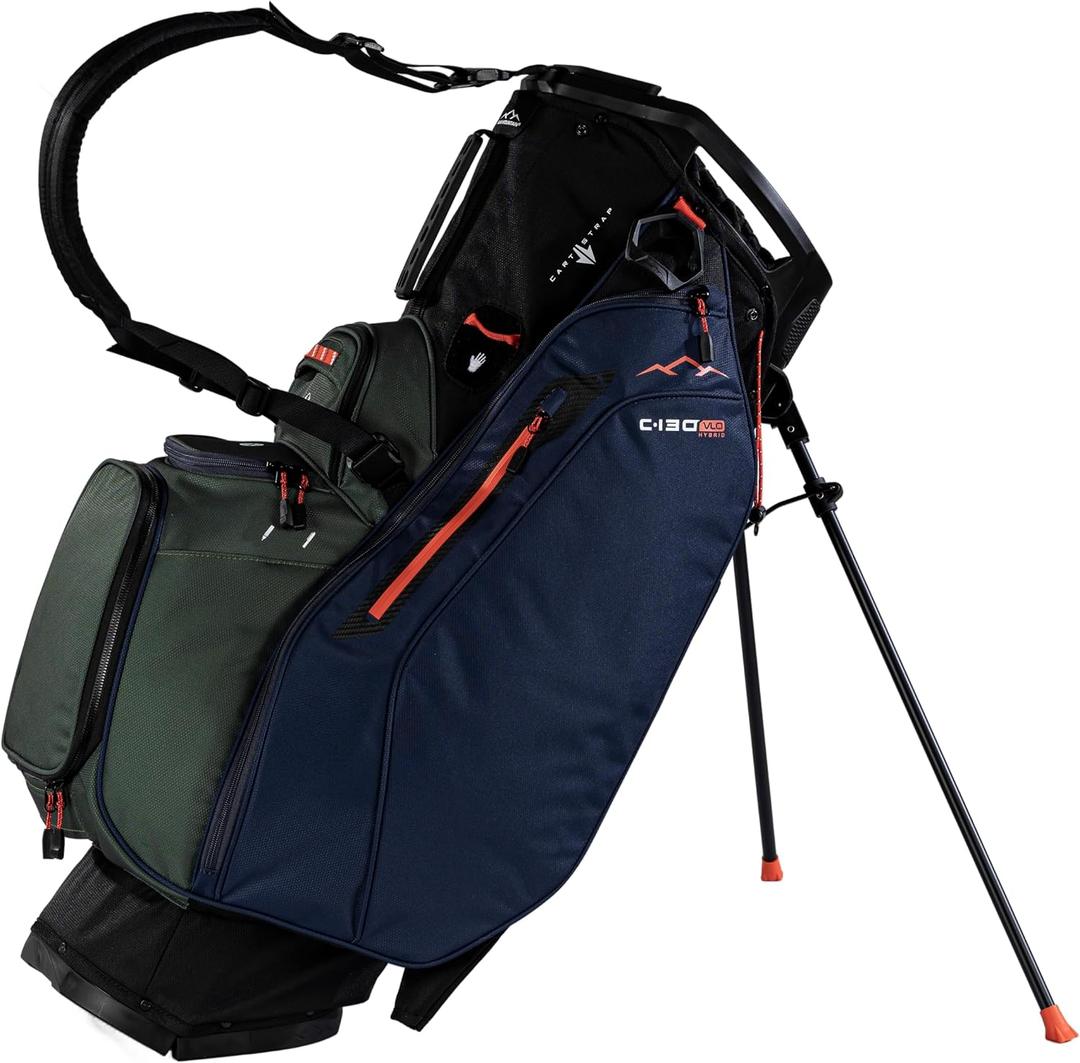 Sun Mountain Men's C130 Lightweight VLO Hybrid Golf Bag, 15-Way Top, 2026 Model, 12"L x 10"W x 36"H