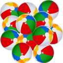 Beach Balls 12 Pack, 12" Ball, Beach Toys for Kids & Toddlers, Pool Games, Inflatable Pool Toys, Bulk Hawaiian Tropical Theme Party Decorations Favors Supplies Bulk Beach Balls Beach Party Favor